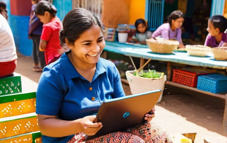 디지털 공유지와 공공 플랫폼 - **Prompt:** A vibrant, illustrative scene depicting the foundational nature of digital commons. Imag...